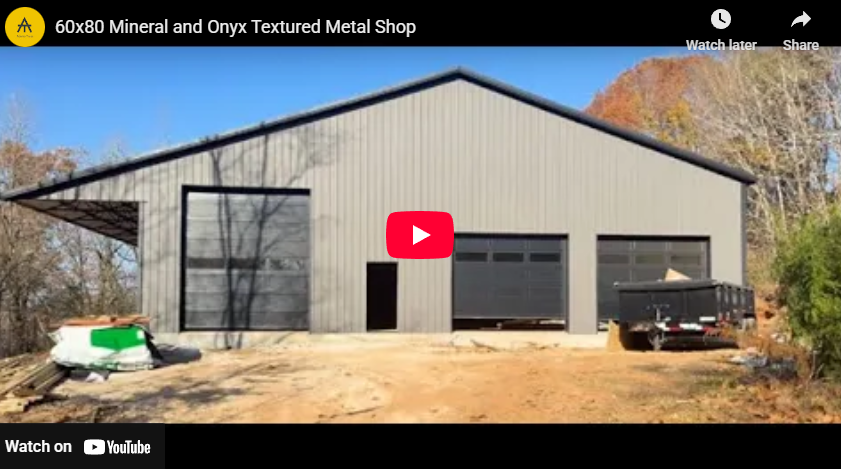 60x80 Mineral and Onyx Textured Metal Shop